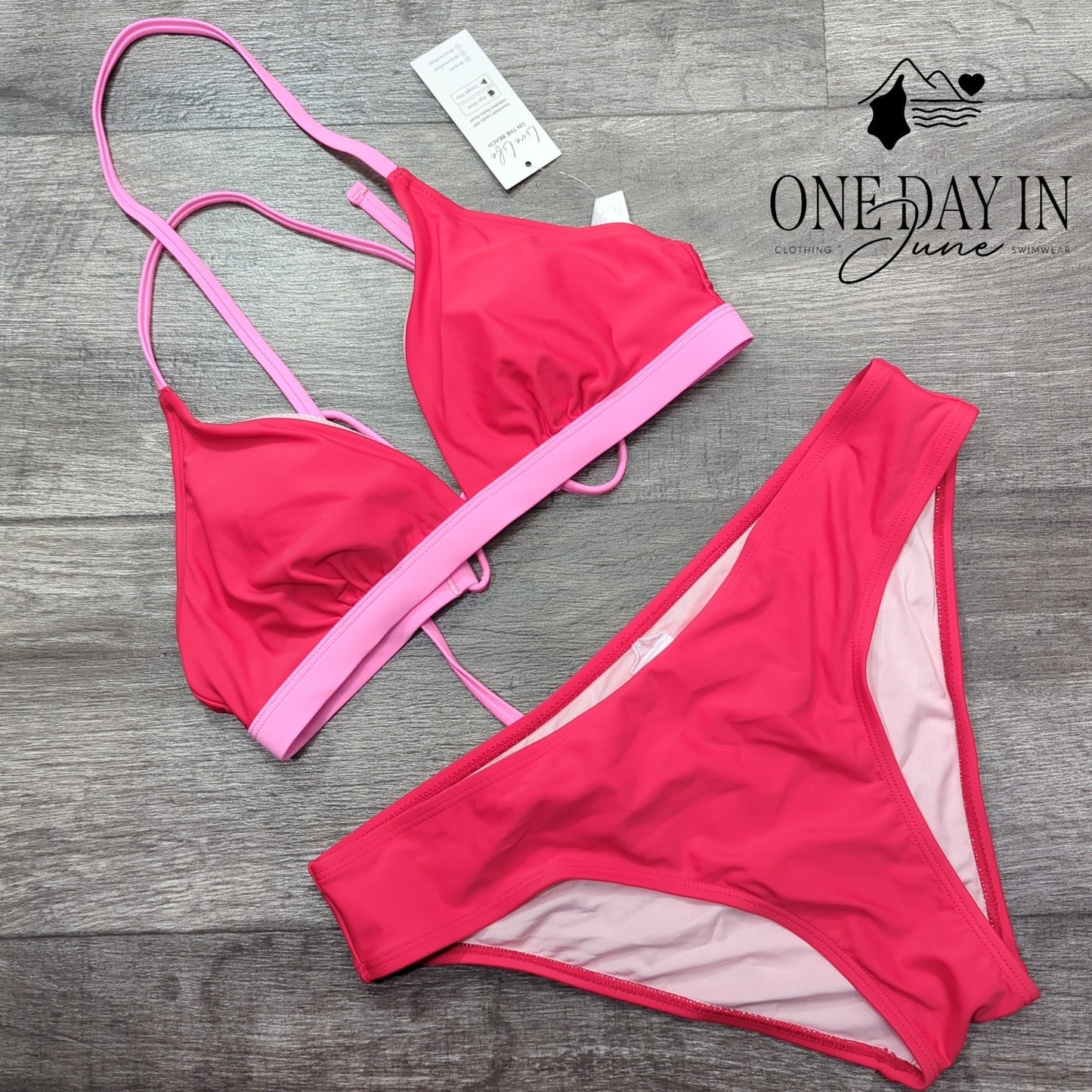 Cupshe Tie Back Bikini Swimsuit Size M