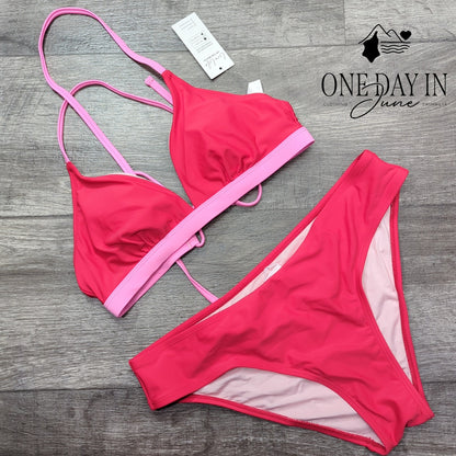 Cupshe Tie Back Bikini Swimsuit Size M