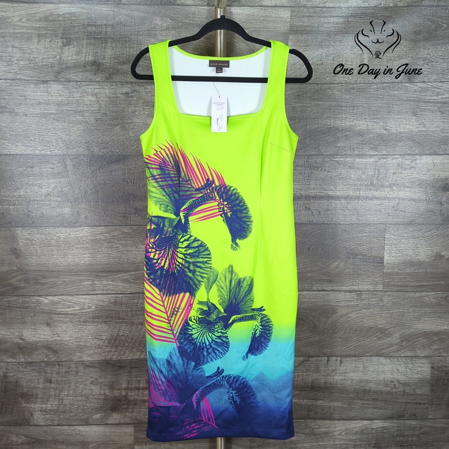 Bold Elements Sleeveless Bodycon Dress Size M