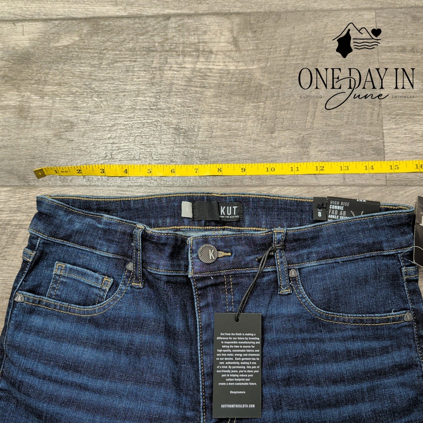 Kut from the Kloth High Rise Connie Ankle Jeans Size 8