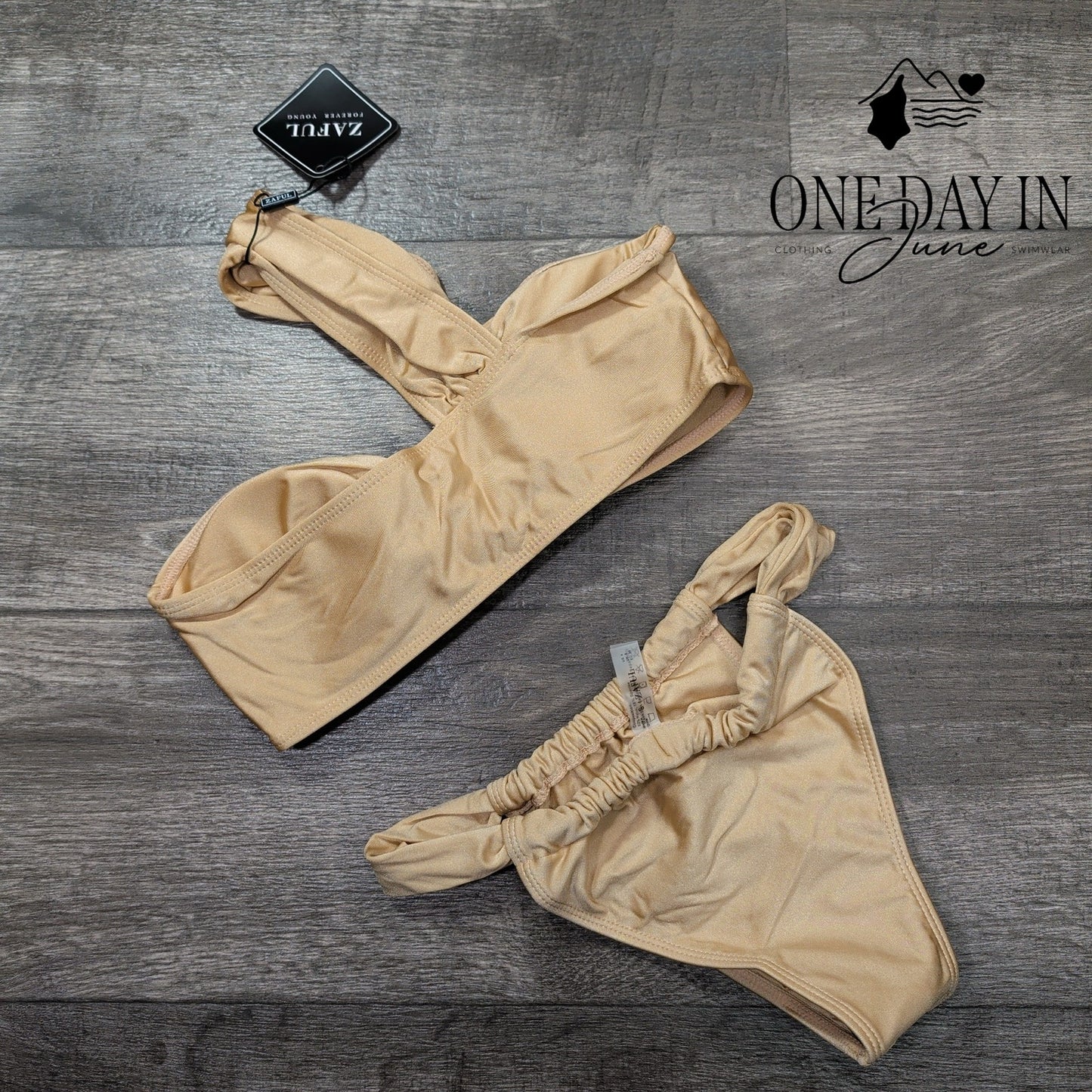 Zaful One Shoulder Bikini Swimsuit Size S
