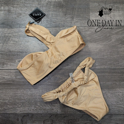 Zaful One Shoulder Bikini Swimsuit Size S