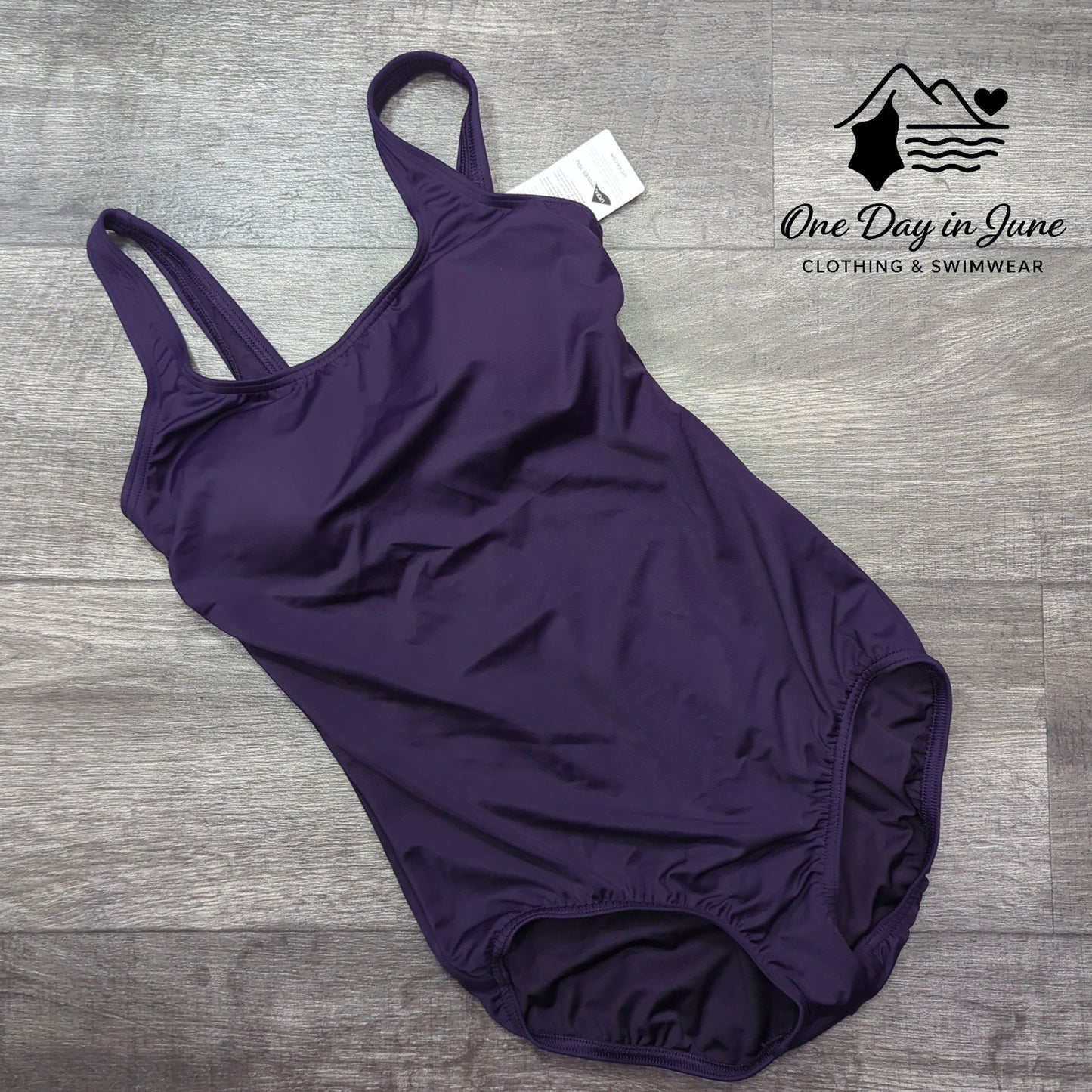Land's End Square Neck One Piece Swimsuit Size 6