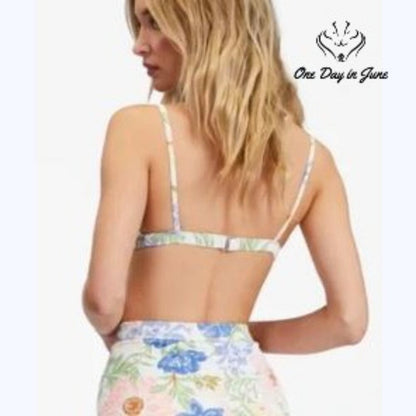 Billabong UR A Dream Coco Bralette Bikini Top Floral 14 NWT $65.95 Size XL