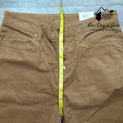 Style & Co. Core Mid Rise Crop Corduroy Pants Size 10
