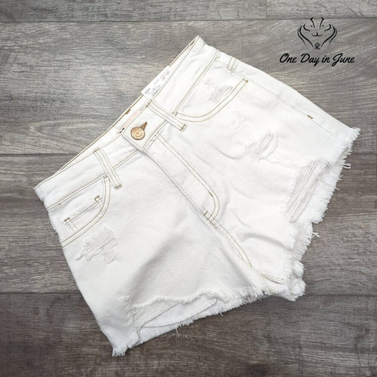 SO Juniors Super High Rise Cutoff Denim Shorts Size 5