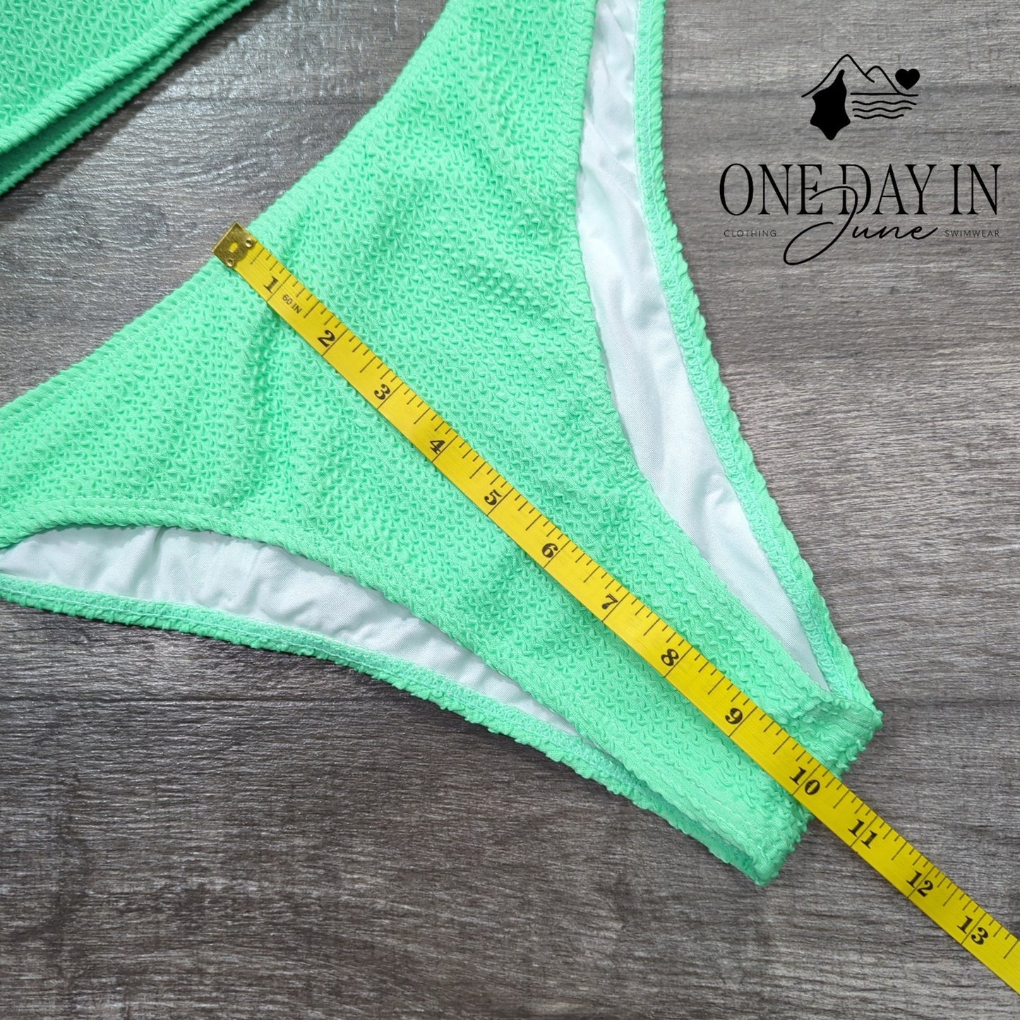 Charmo Smocked Bandeau Bikini Swimsuit Size XL