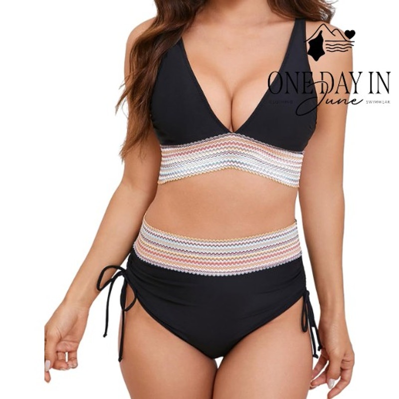 Blooming Jelly High Waist Bikini Swimsuit Size XL