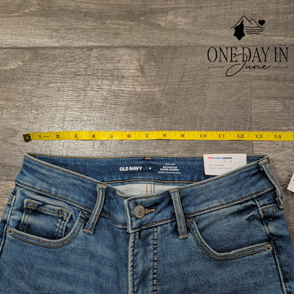 Old Navy Rockstar Super Skinny Built In Warm High Rise Jeans NWT Size 4