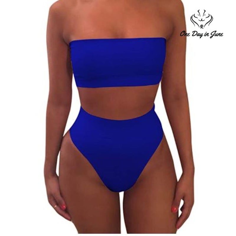 Pink Queen Cheeky High Waist Bikini Size S
