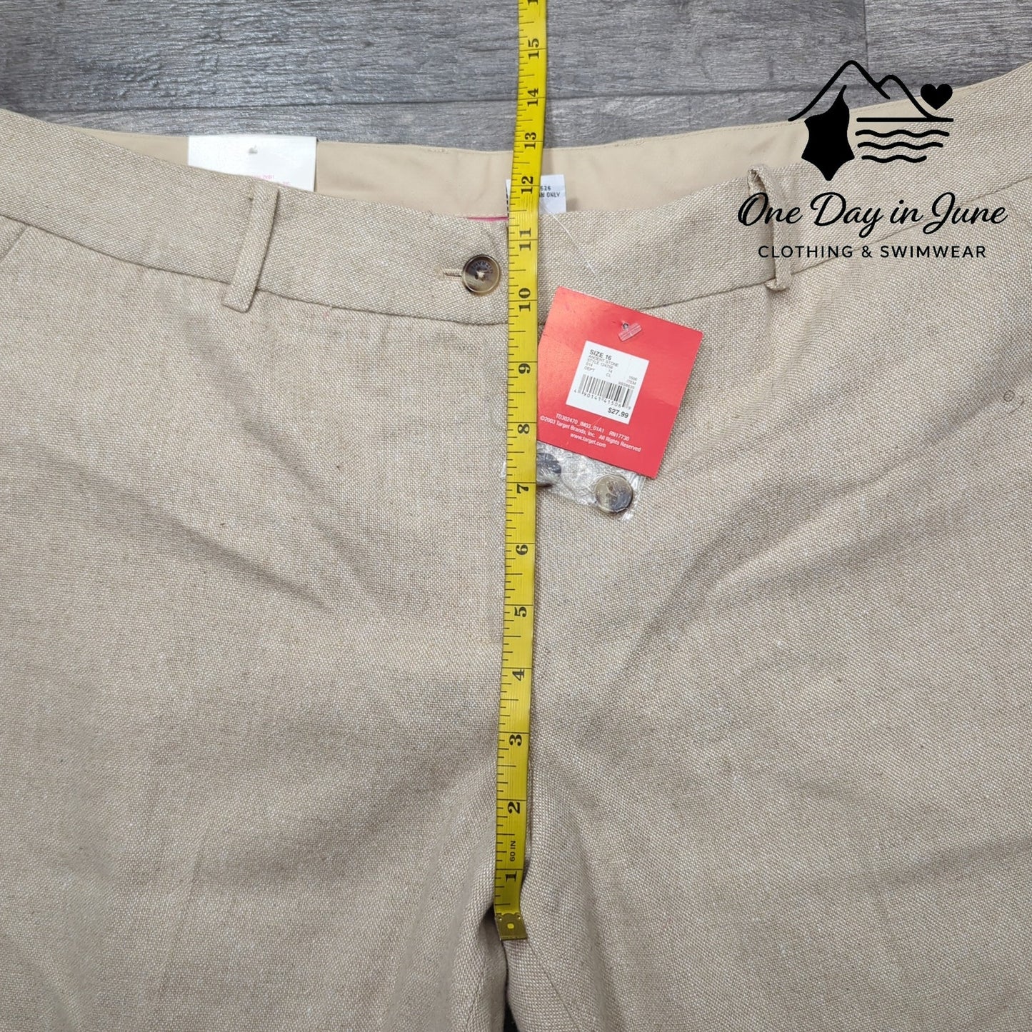 Isaac Mizrahi Wool Blend Straight Leg Pants Size 16