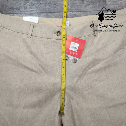 Isaac Mizrahi Wool Blend Straight Leg Pants Size 16
