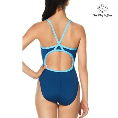 Speedo Endurance+ Flyback One Piece Swimsuit Size 8/34