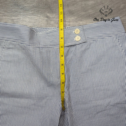 Talbots Petite Striped Flat Front Shorts Size 4P