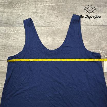 a.n.a Linen Scoop Neck Tank Top Size XL