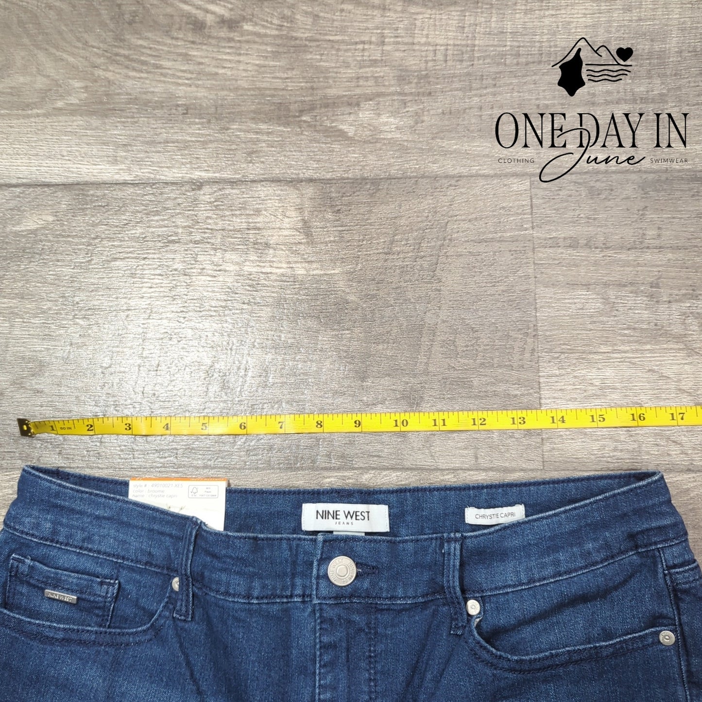 Nine West Chrystie Capri Jeans Size 12