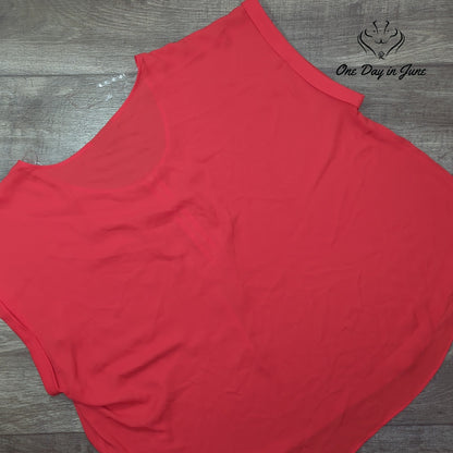 Bold Elements Plus Size Short Sleeve Sheer Top Size 3X