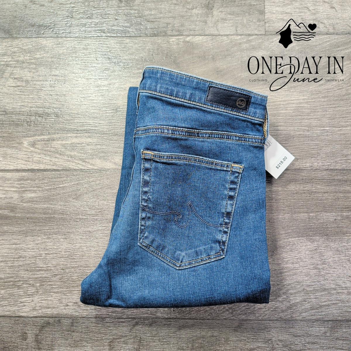 AG Adriano Goldschmied The Prima Crop Cigarette Jeans Blue NWT Size 4 (27)