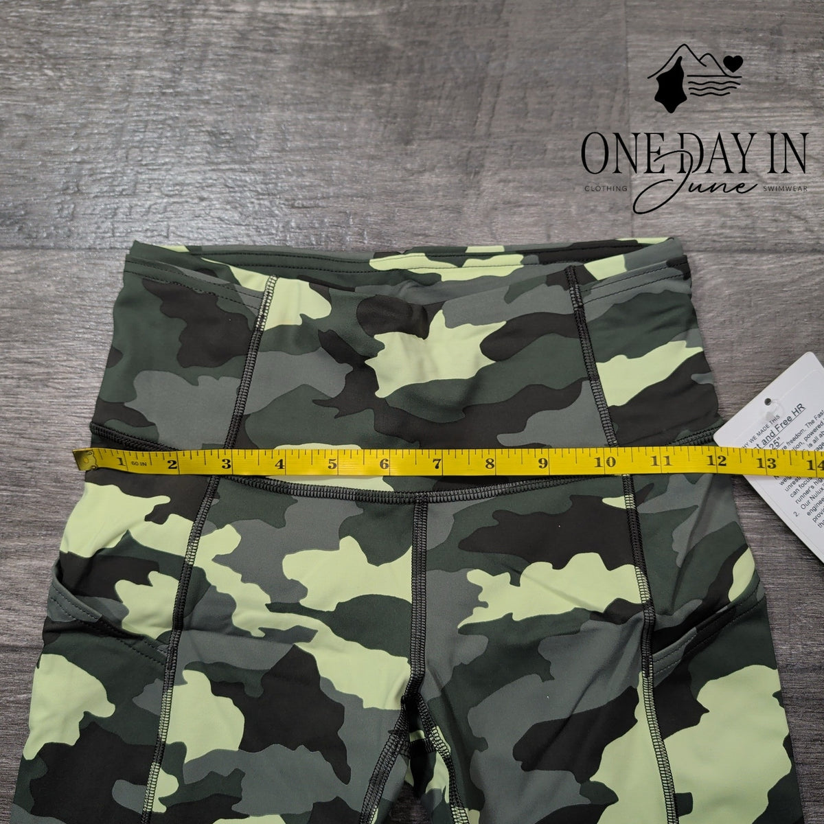 Lululemon Fast Free HR Tight 25" Heritage 365 Camo Crispin Green NWT Size 4