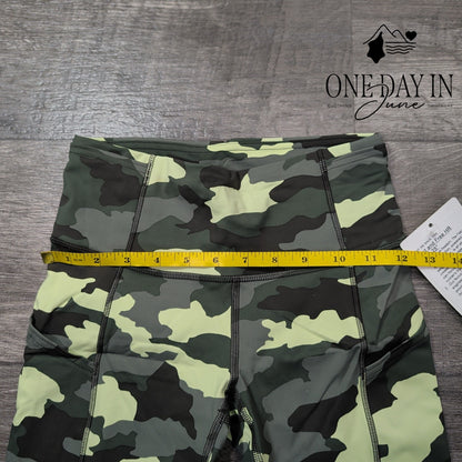 Lululemon Fast Free HR Tight 25" Heritage 365 Camo Crispin Green NWT Size 4