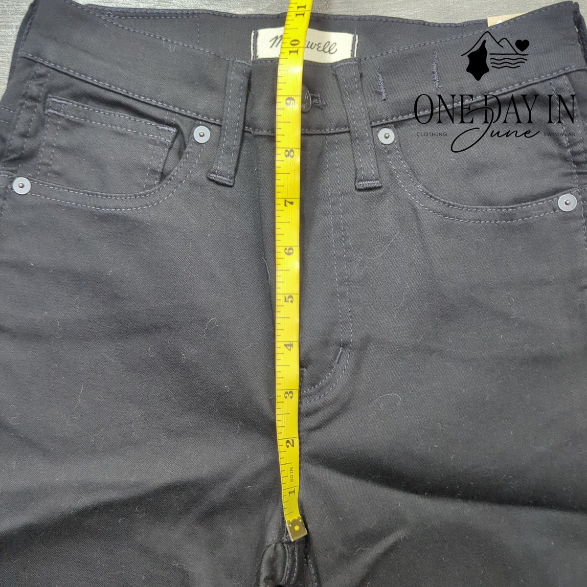 Madewell 10 High Rise Skinny Jeans Black Petite NWT Size 25P (2P)