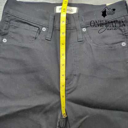 Madewell 10 High Rise Skinny Jeans Black Petite NWT Size 25P (2P)