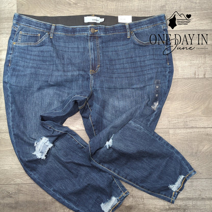Sonoma Plus Size Distressed Skinny Jeans Size 28W