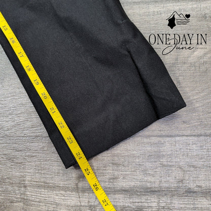 Chico's So Slimming Brigitte High Vent Slim Crop Pants Black NWT Size (10)