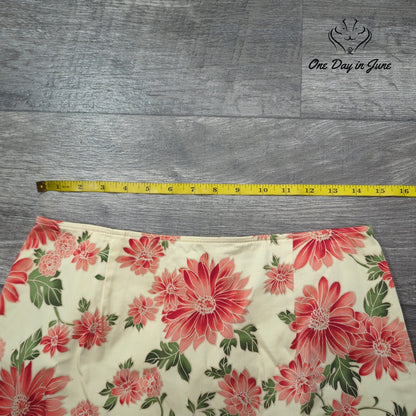 B. Moss Clothing Company Floral Mini Skirt Size 12