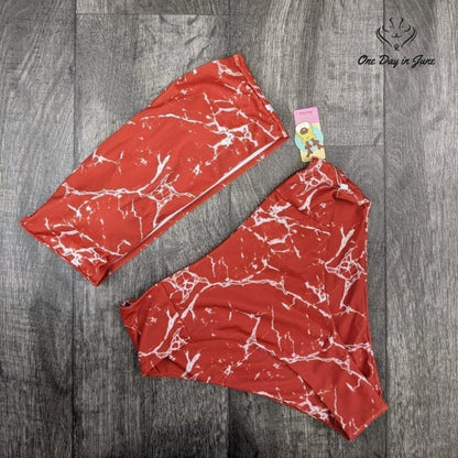 Deer Mum Bandeau Bikini Swimsuit Size S