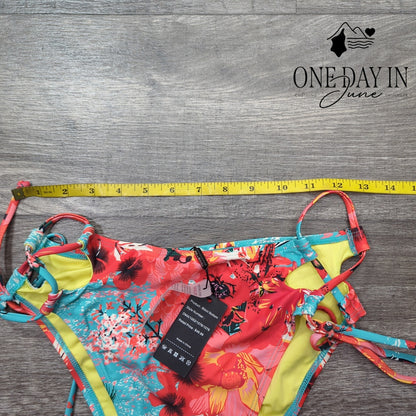 Relleciga High Cut Tie Side Bikini Bottom Size M