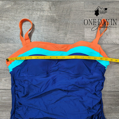 Eomenie Tie Back One Piece Swimsuit Size XL