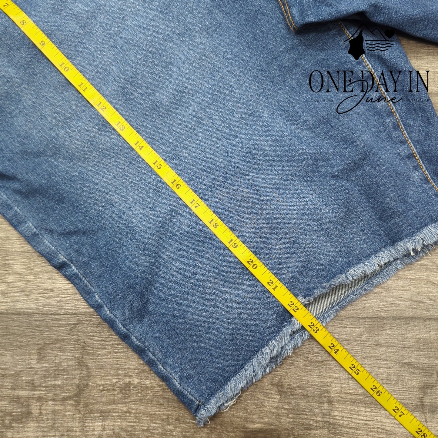Style & Co. Plus Size Denim Bermuda Shorts Size 24W
