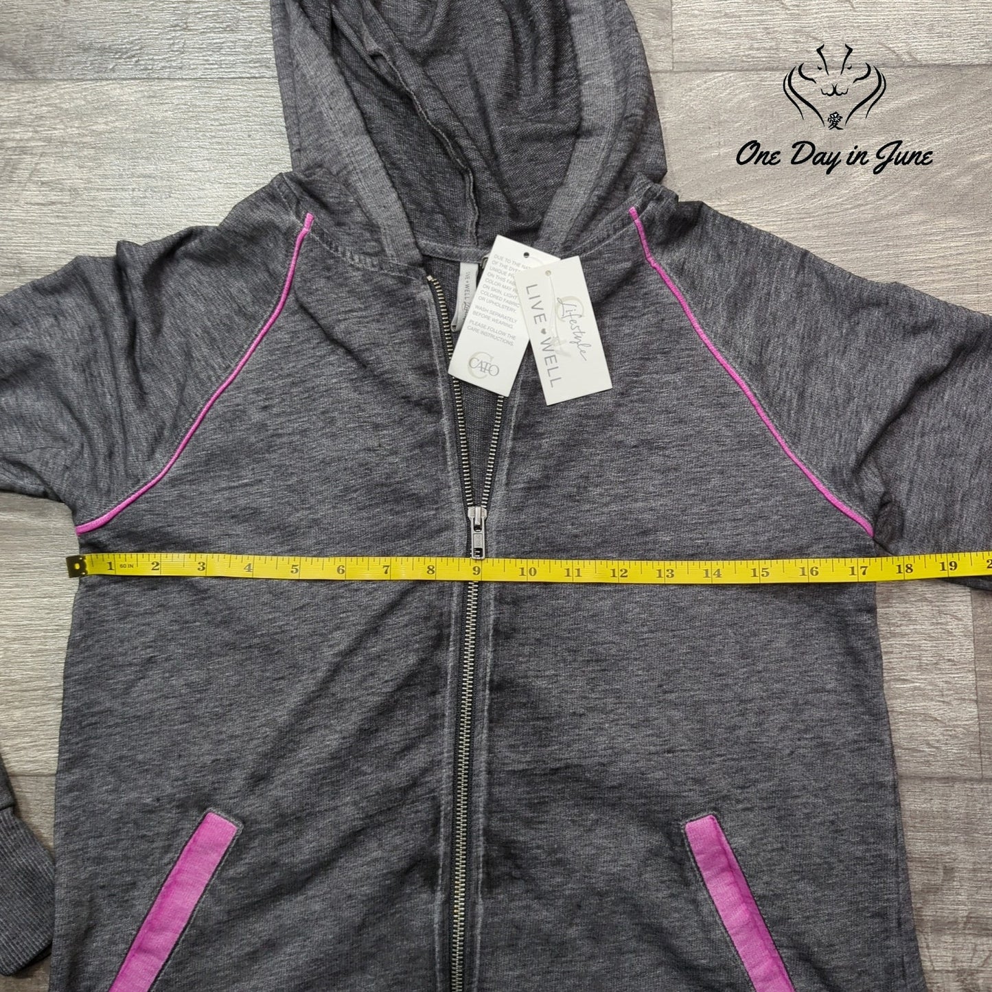Cato Full Zip Hooded Sweatshirt Size XS