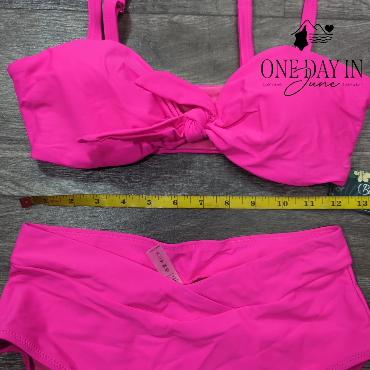 Blooming Jelly Knot Front Bikini Swimsuit Size S