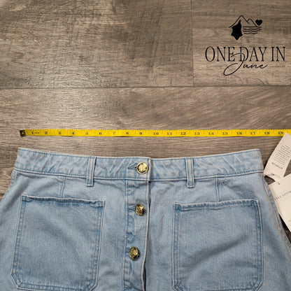 Free Assembly Button Front Skirt Size 12