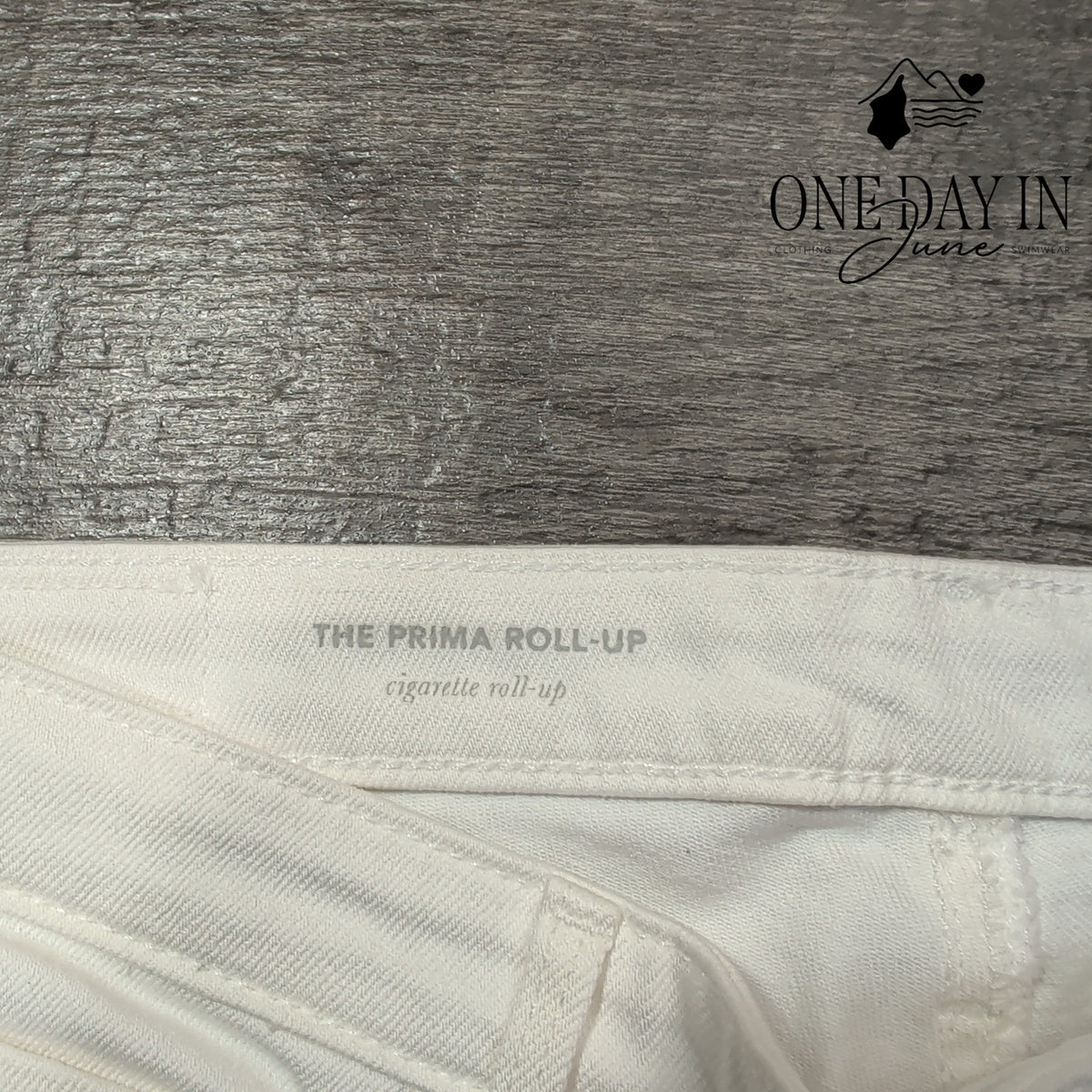 AG Adriano Goldschmied Prima Roll Up Cigarette Jeans White NWT Size 4 (27)
