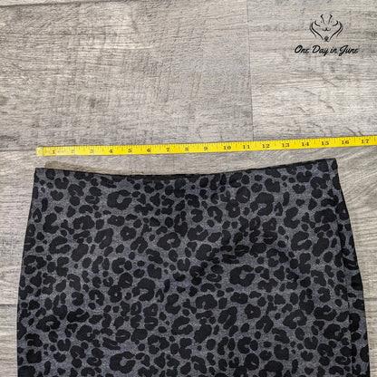 Loft Comfort Waist Leopard Skirt Size M