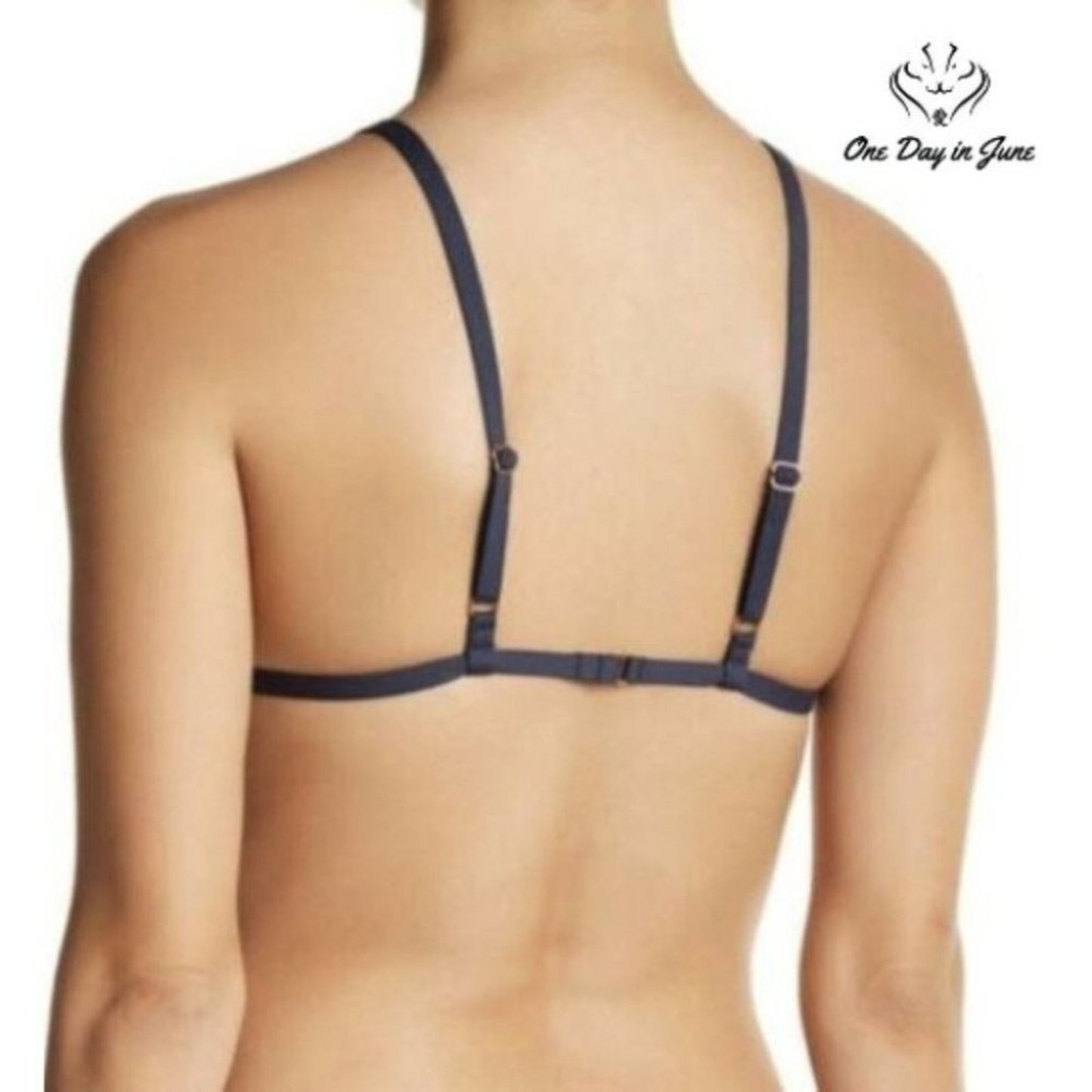 Tavik Jett Textured Triangle Swim Top Size L