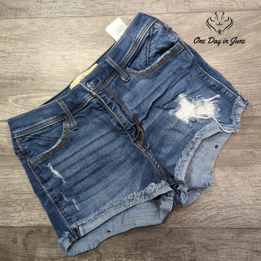 Hollister Juniors Short-Short Denim Shorts Size 7