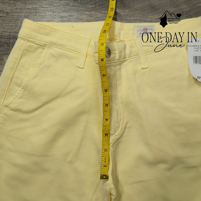 AG Adriano Goldschmied The Caden Tailored Trouser Pants Yellow NWT Size 4 (27)