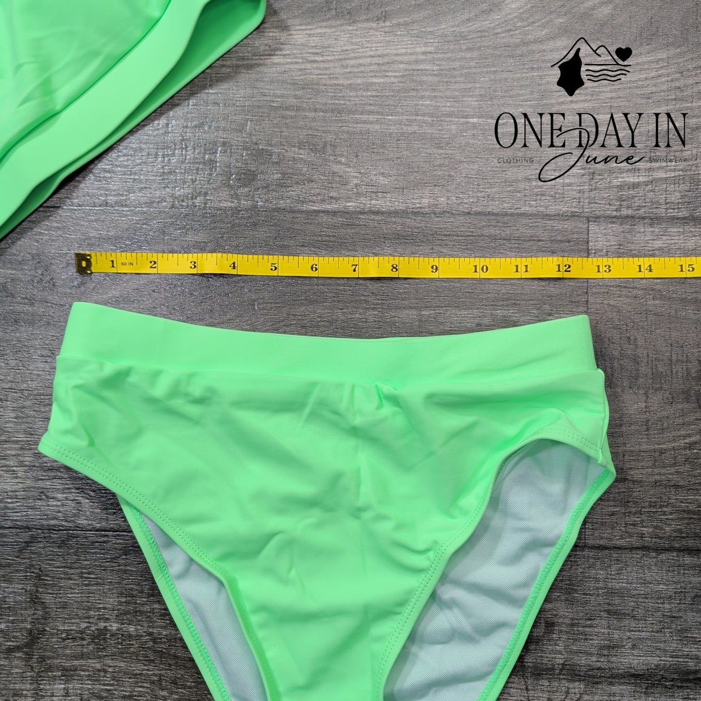 Pink Queen Crop High Cut Bikini Swimsuit Size M