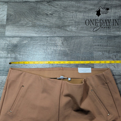 Chico's So Slimming Juliet Slim Leg Pants Tan Beige Tall Size Chico's 4T (20T)