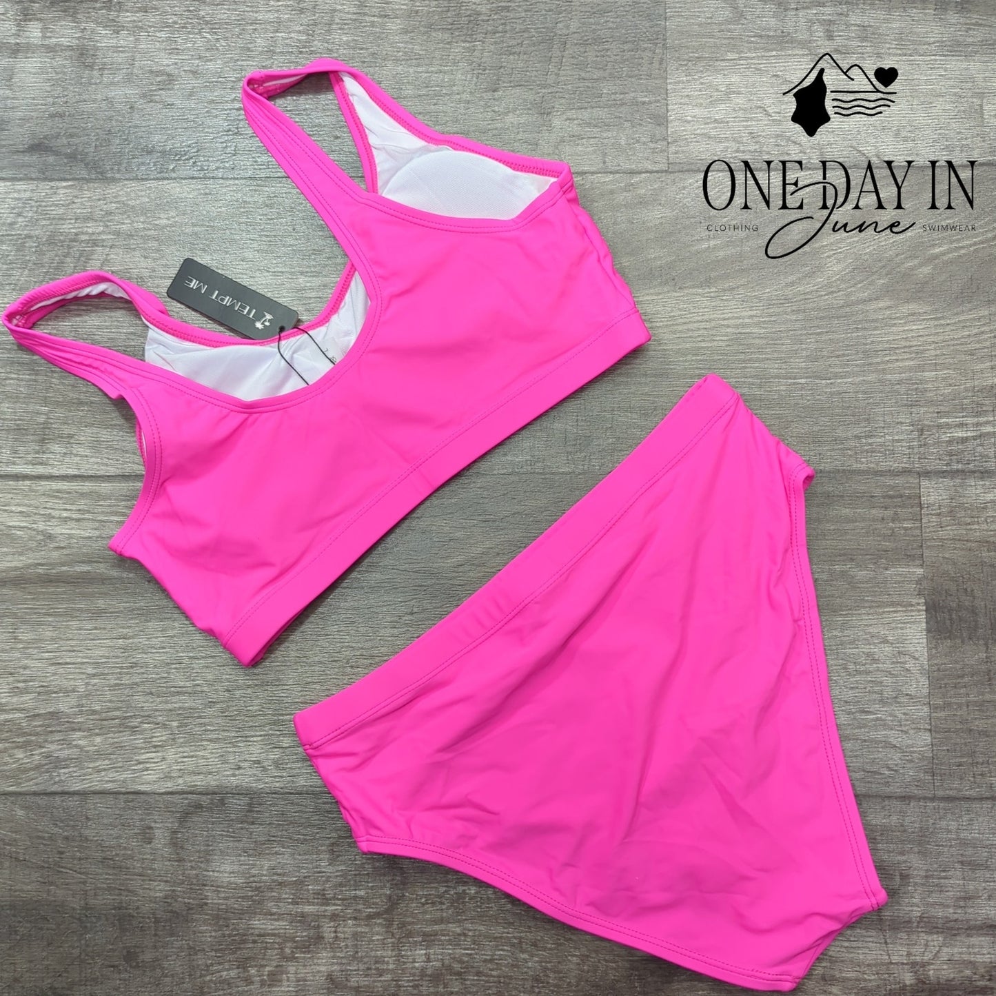 Tempt Me Crop Bikini Swimsuit Size L