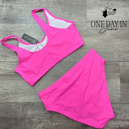 Tempt Me Crop Bikini Swimsuit Size L