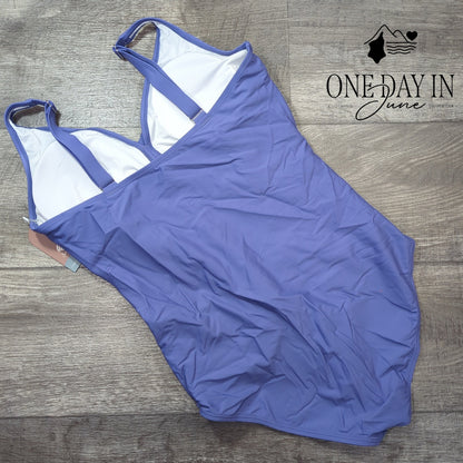 Smismivo Cross Front One Piece Swimsuit Size XL