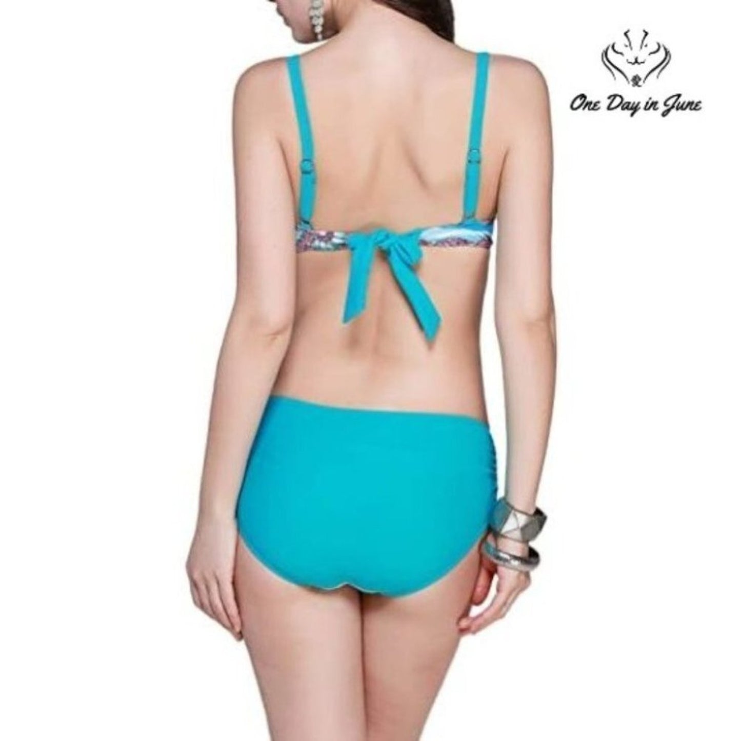 Costyleen Adjustable Floral Bikini Swimsuit Size XL