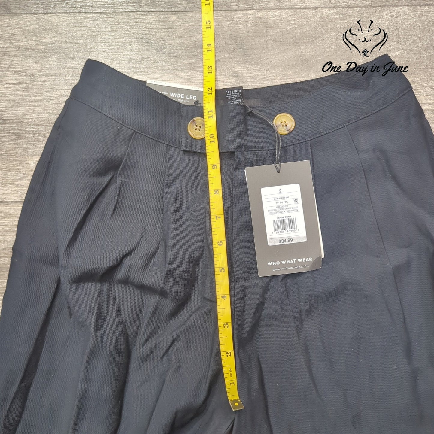 Who What Wear High Rise Wide Leg Crop Pants Size 2