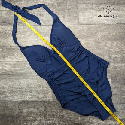 Fisrtway Classic Padded Halter One Piece Swimsuit Size S
