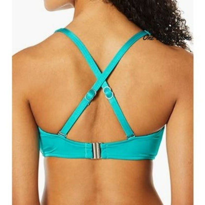 Seafolly Women's F Cup Halter Bikini Top Swimsuit Size 6